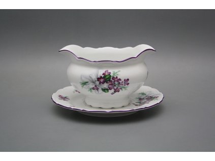 Omáčník 0,4l litý s podšálkem Ofélie Viola s mašlí FL č. 1