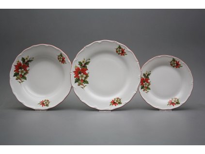 Talířová souprava Verona Vánoční hvězda 36dílná CCL č. 1