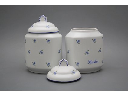 Dóza na poživatiny 1,1l s víčkem Pomněnky Házenky AL č. 1