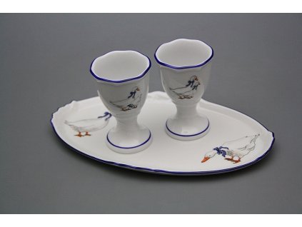 Likérová souprava s kalíšky 3dílná Husy ML č. 1