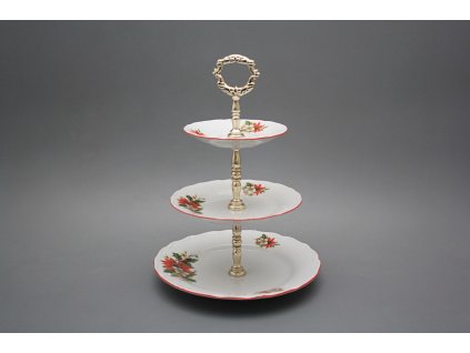 Etažér třípatrový Verona Vánoční hvězda CCL č. 1