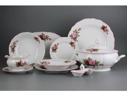 Jídelní souprava Verona/Ofélie Růže Elizabeth 26dílná CRL č. 1