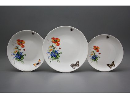 Talířová souprava Coup Polní kvítí 12dílná HBB č. 1