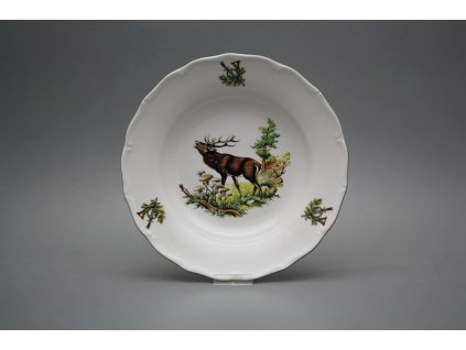 Talíř hluboký 24,5cm Verona Jelen řvoucí GZL č. 1