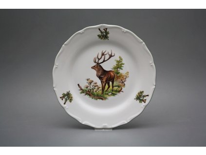 Talíř mělký 25cm Verona Jelen stojící GZL č. 1