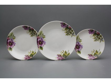 Talířová souprava Coup Macešky 24dílná CsBB č. 1