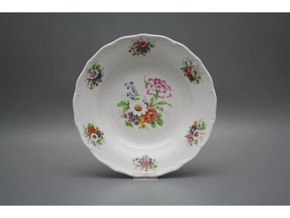 Talíř hluboký 24,5cm Verona Míšeňská kytice FBB č. 1