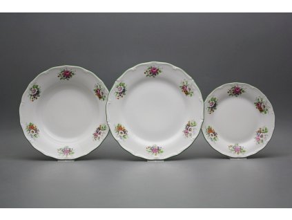 Talířová souprava Verona Míšeňská kytice 24dílná AZL č. 1