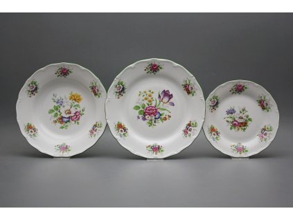 Talířová souprava Verona Míšeňská kytice 18dílná FZL č. 1