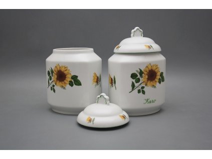 Dóza na poživatiny 1,1l s víčkem Slunečnice ZL č. 1