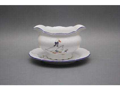 Omáčník 0,4l litý s podšálkem Ofélie Husy ML č. 1