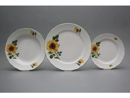 Talířová souprava Rokoko Slunečnice 24dílná CZL č. 1