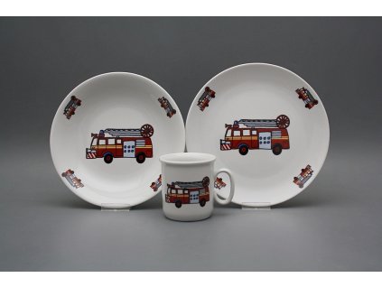 Dětská jídelní souprava Hasiči č. 1