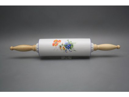 Váleček na nudle s dřevěnou rukojetí Polní kvítí AL č. 1