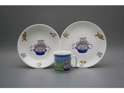 Dětská jídelní souprava Hrošík č. 1