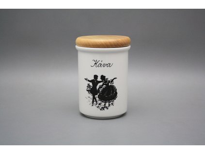 Dóza s dřevěným uzávěrem C - velká Rokokové panenky BB č. 1