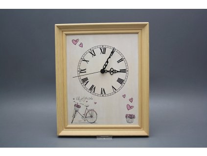 Nástěnné hodiny 25x30cm Bicycle cPB č. 1