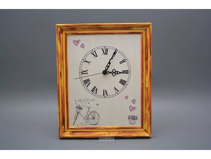 Nástěnné hodiny 25x30cm Bicycle cHM č. 1