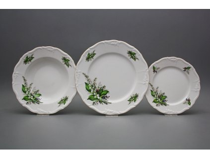 Talířová souprava Marie Louise Konvalinky 24dílná EGL č. 1