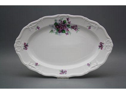Ovál 34cm Marie Louise Viola s mašlí KBB č. 1