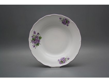Talíř hluboký 24,5cm Verona Fialky CFL č. 1