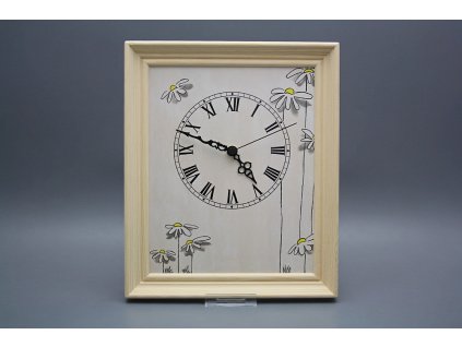 Nástěnné hodiny 25x30cm Kopretiny cPB č. 1