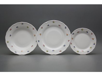 Talířová souprava Verona Sedmero kvítí 24dílná ABB č. 1