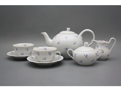 Čajová souprava Rokoko Pomněnky Házenky 15dílná BB č. 1