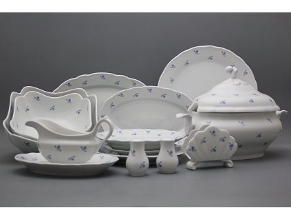 Jídelní souprava Rokoko Pomněnky Házenky 29dílná ABB č. 1