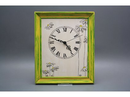 Nástěnné hodiny 25x30cm Kopretiny cZM č. 1