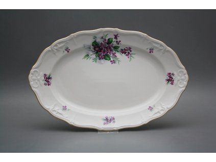 Ovál 32cm Marie Louise Viola s mašlí KGL č. 1