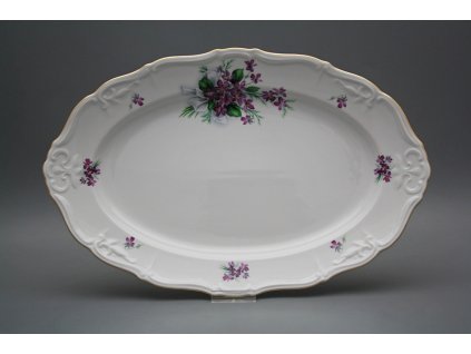 Ovál 36cm Marie Louise Viola s mašlí KGL č. 1