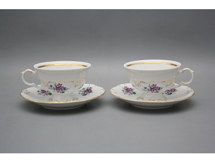 Čajové šapo 0,16l Marie Louise Viola s mašlí GL LUX č. 1