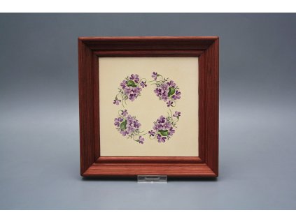 Obrázek 19,5x19,5cm Fialky cMHB č. 1