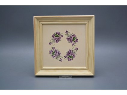 Obrázek 19,5x19,5cm Fialky cPBB č. 1