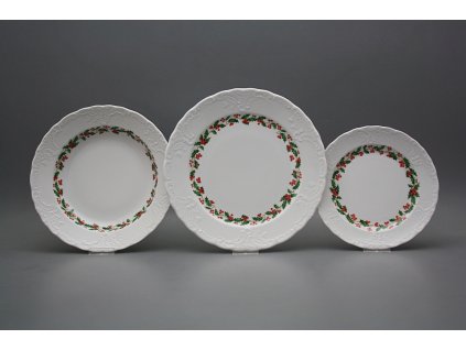 Talířová souprava Opera Vánoční Cesmína 18dílná KBB č. 1