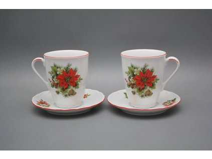 Hrnek 0,3l s podšálkem Verona Vánoční hvězda CL č. 1