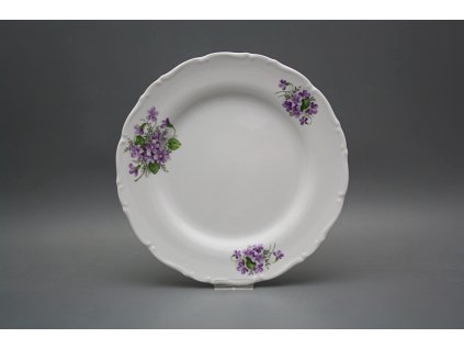 Talíř mělký 25cm Ofélie Fialky CBB č. 1
