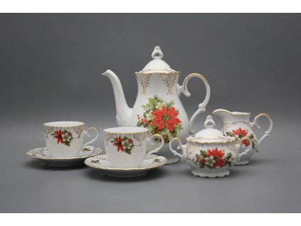 Kávová souprava Ofélie Vánoční hvězda 15dílná GL LUX č. 1