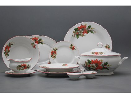 Jídelní souprava Verona/Ofélie Vánoční hvězda 26dílná CCL č. 1