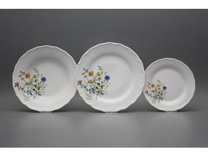 Talířová souprava Verona Kvetoucí louka motiv B 36dílná HBB č. 1