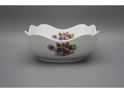 Mísa salátová 21cm čtyřhranná vysoká Rokoko Macešky EBB č. 1