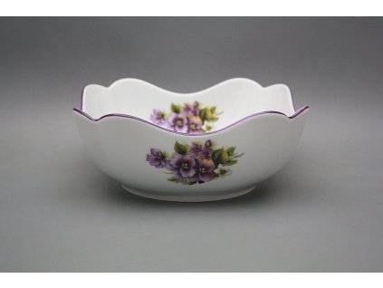 Mísa salátová 21cm čtyřhranná vysoká Rokoko Macešky EFL č. 1