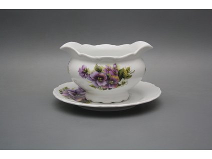 Omáčník 0,4l litý s podšálkem Ofélie Macešky HBB č. 1