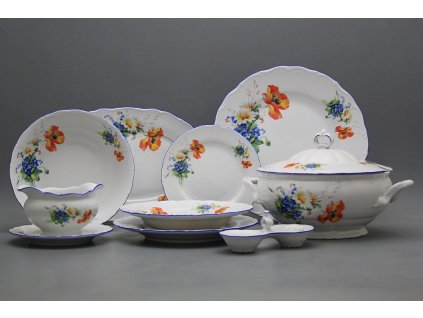 Jídelní souprava Verona/Ofélie Polní kvítí 26dílná CAL č. 1
