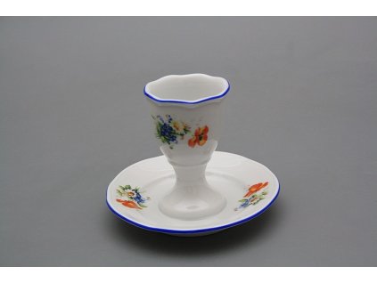 Kalíšek na vejce s podstavcem Rokoko Polní kvítí AL č. 1