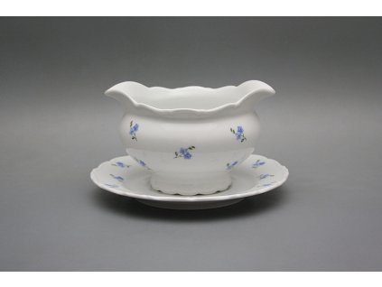 Omáčník 0,4l litý s podšálkem Ofélie Pomněnky Házenky BB č. 1