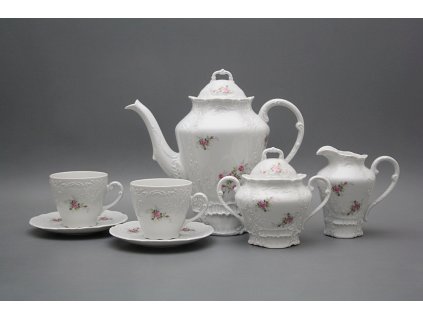 Kávová souprava Opera Růžičky růžové 15dílná BB č. 1