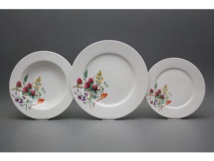 Talířová souprava Nina Kvetoucí louka 18dílná motiv A HBB č. 1