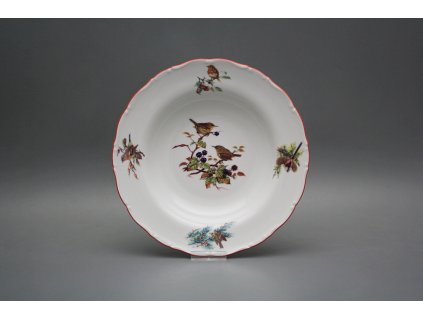 Talíř hluboký 23cm Ofélie Ptáčci bez motýlků GCL č. 1